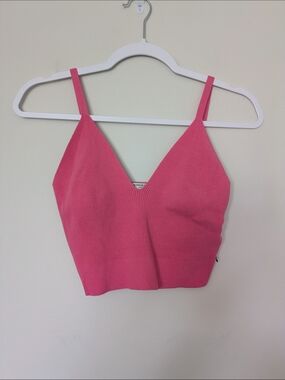 Scotch & Soda Pink Knit V-Neck Cami Top Sz M